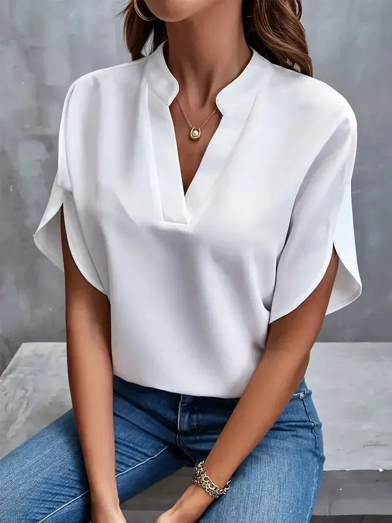 Rosa - Elegant V-Neck Top