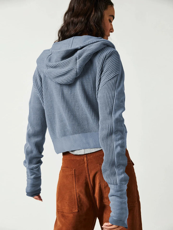 Nellie Stylish Cropped Hoodie