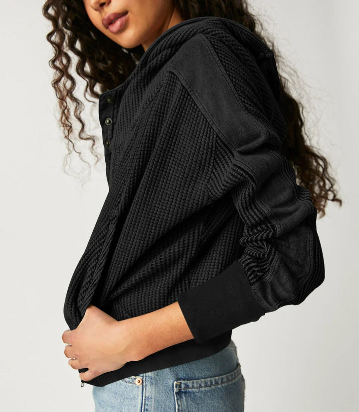 Nellie Stylish Cropped Hoodie