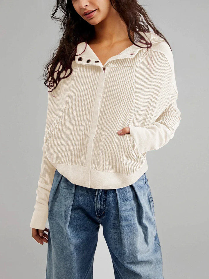 Nellie Stylish Cropped Hoodie