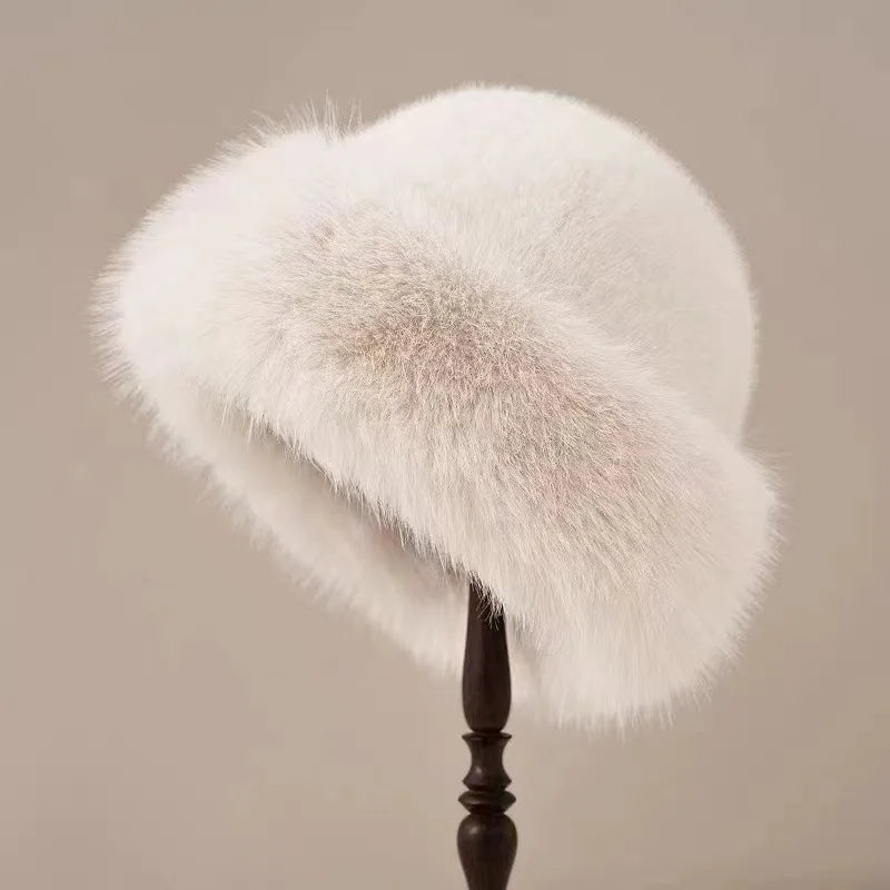 Snow Elegant Fur Hat | 1+1 FREE