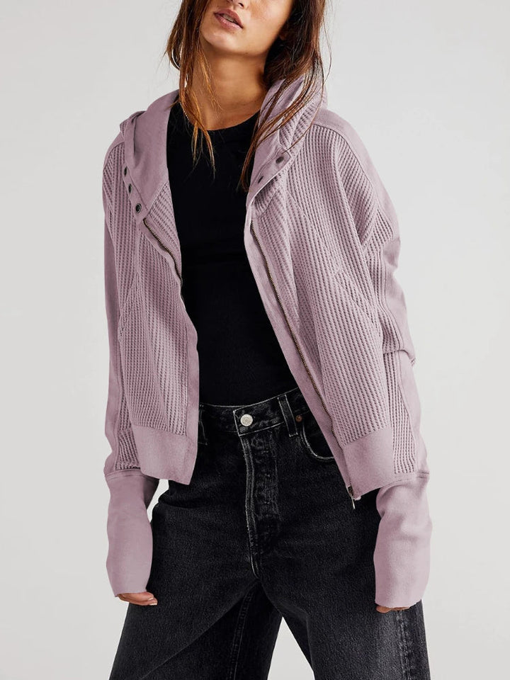 Nellie Stylish Cropped Hoodie