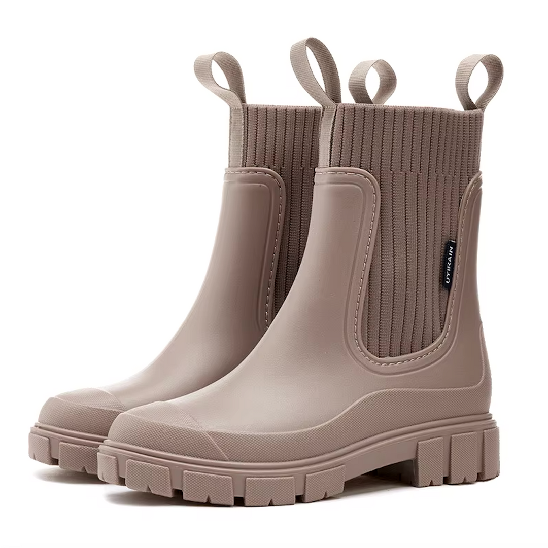 Cecile Trendy Waterproof Chelsea Boots