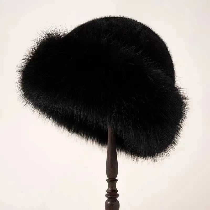 Snow Elegant Fur Hat | 1+1 FREE