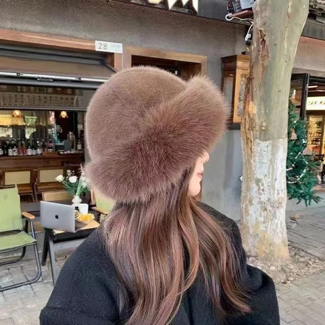 Snow Elegant Fur Hat | 1+1 FREE