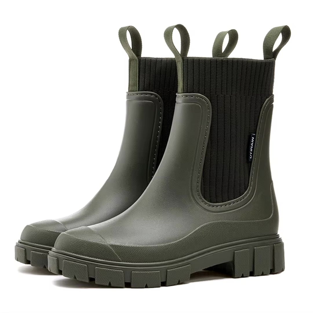 Cecile Trendy Waterproof Chelsea Boots