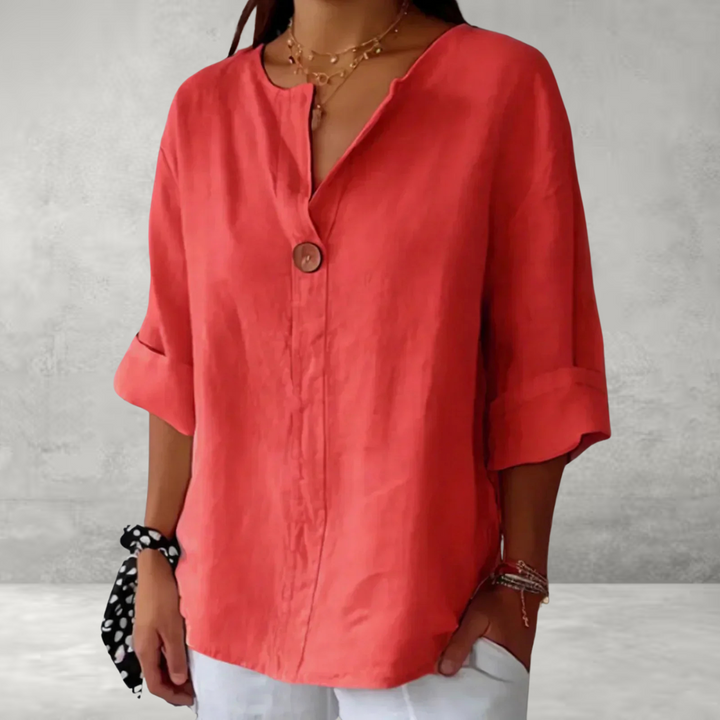 Jessa - Casual V-Neck Blouse