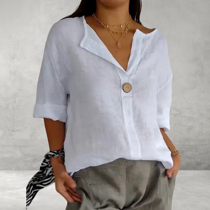Jessa - Casual V-Neck Blouse