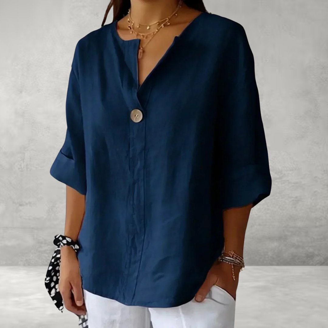 Jessa - Casual V-Neck Blouse
