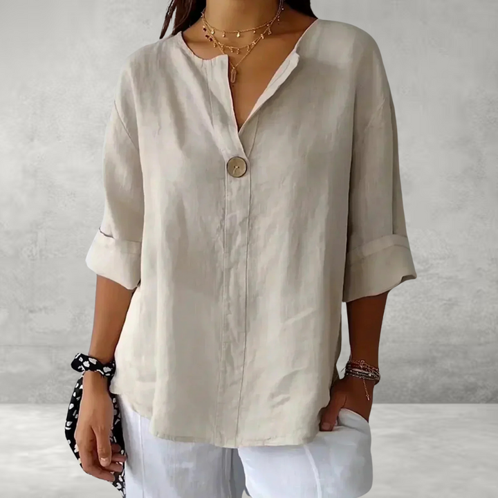 Jessa - Casual V-Neck Blouse