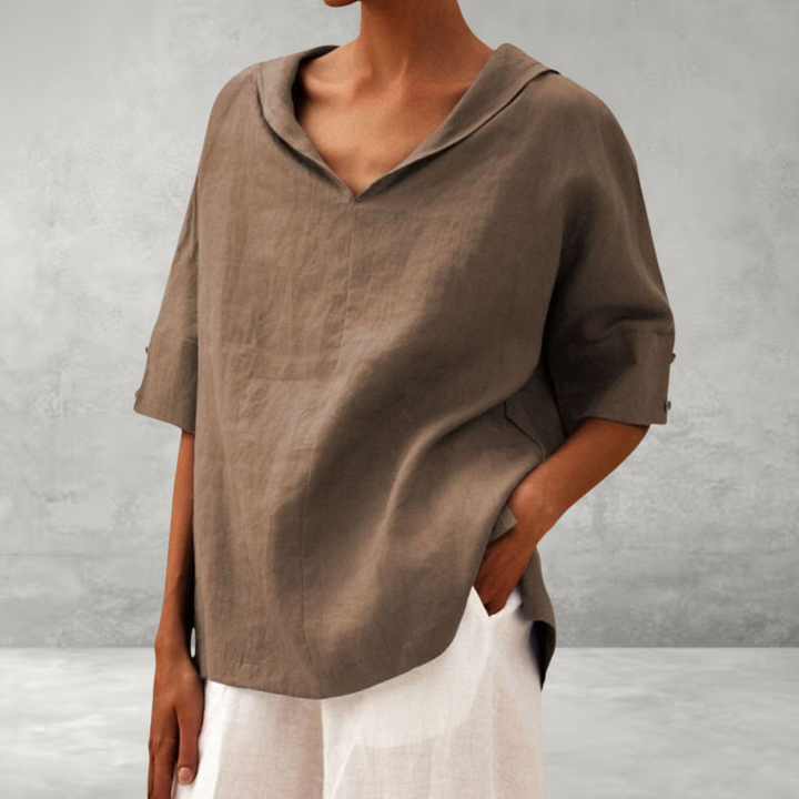 Lhinee - Casual Loose-Fit Blouse