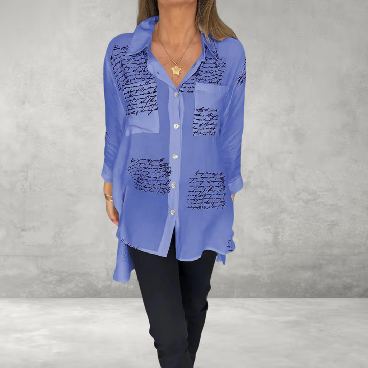 Callista - Handwritten Button-Up Shirt