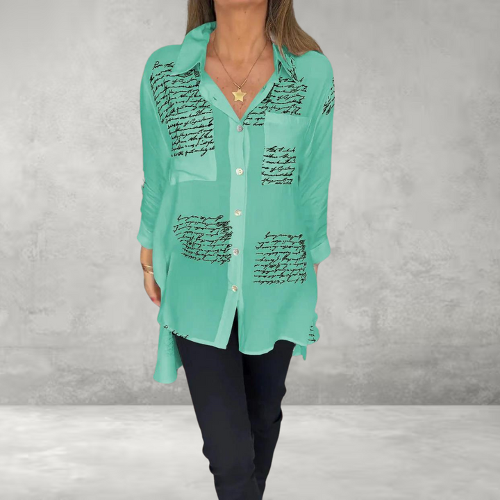 Callista - Handwritten Button-Up Shirt