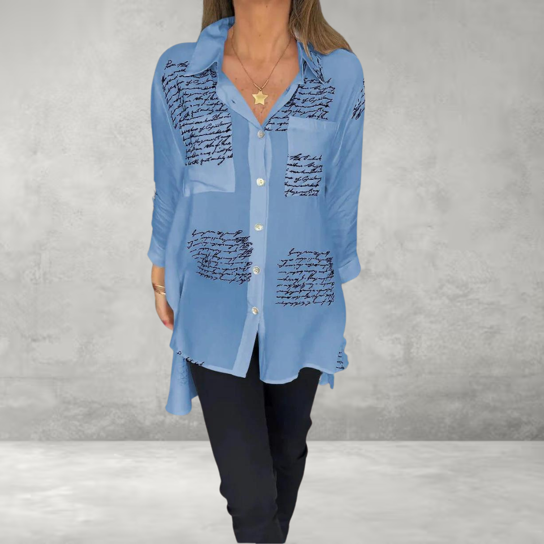 Callista - Handwritten Button-Up Shirt