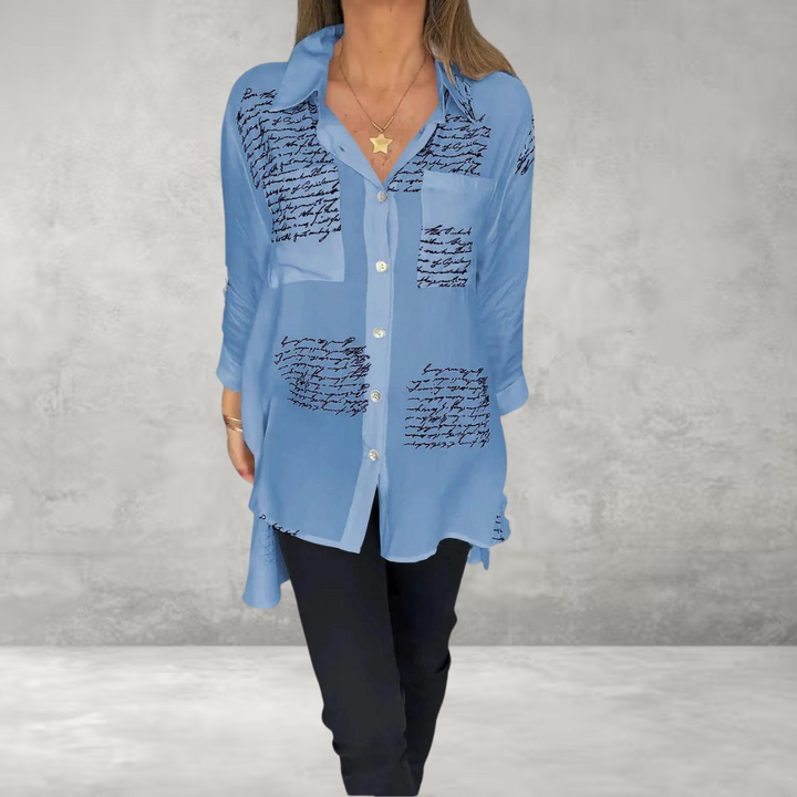 Callista - Handwritten Button-Up Shirt