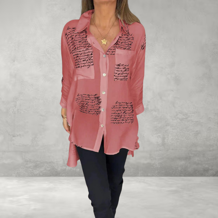Callista - Handwritten Button-Up Shirt