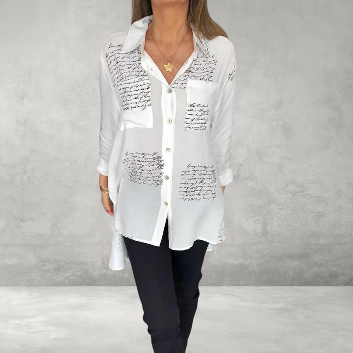 Callista - Handwritten Button-Up Shirt