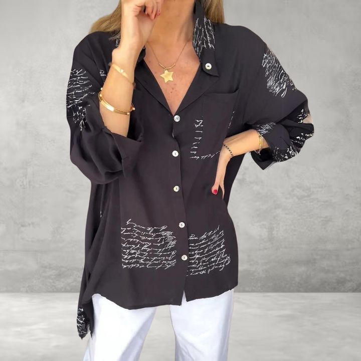 Callista - Handwritten Button-Up Shirt