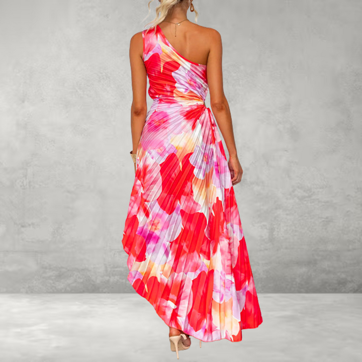 Jennie  Pleated Flowery Dress