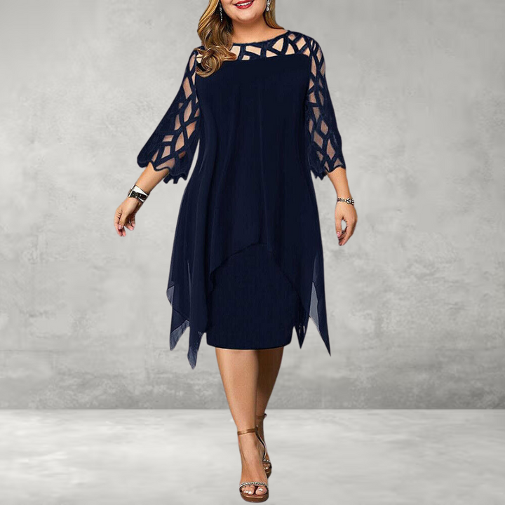Isabella | Chic Plus Size Midi Dress For Modern Women