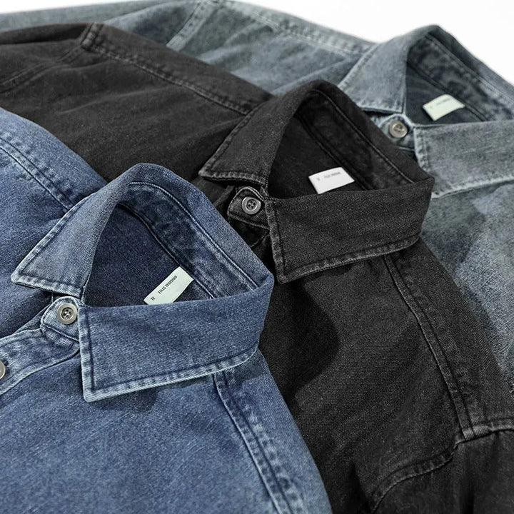 Simon Ridge Washed Denim Shirt