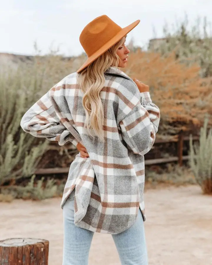 Ayanda Trendy Plaid Shirt