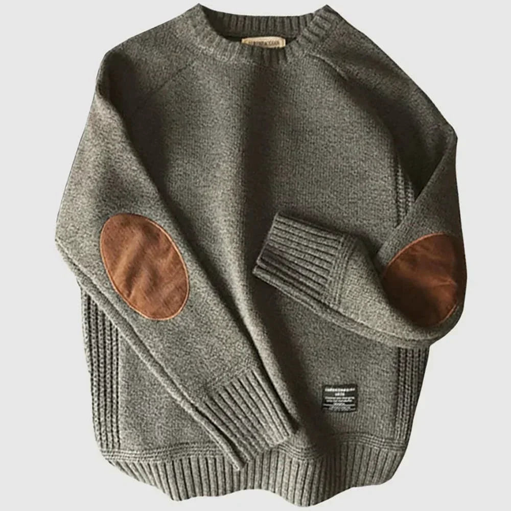 Harrison Men‘s Elbow Patch Sweater