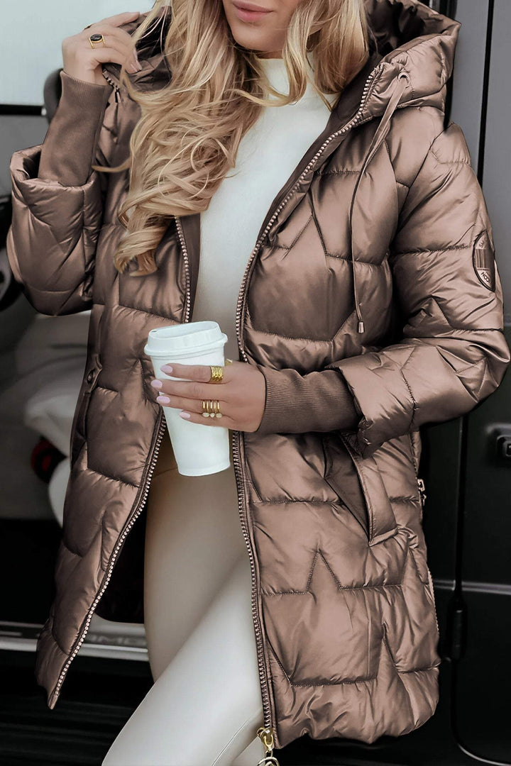 Zaria Elegant Luxe Puffer Jacket