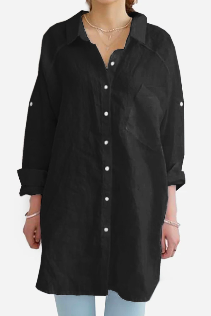 Carolina Oversized Comfy Linen Shirt