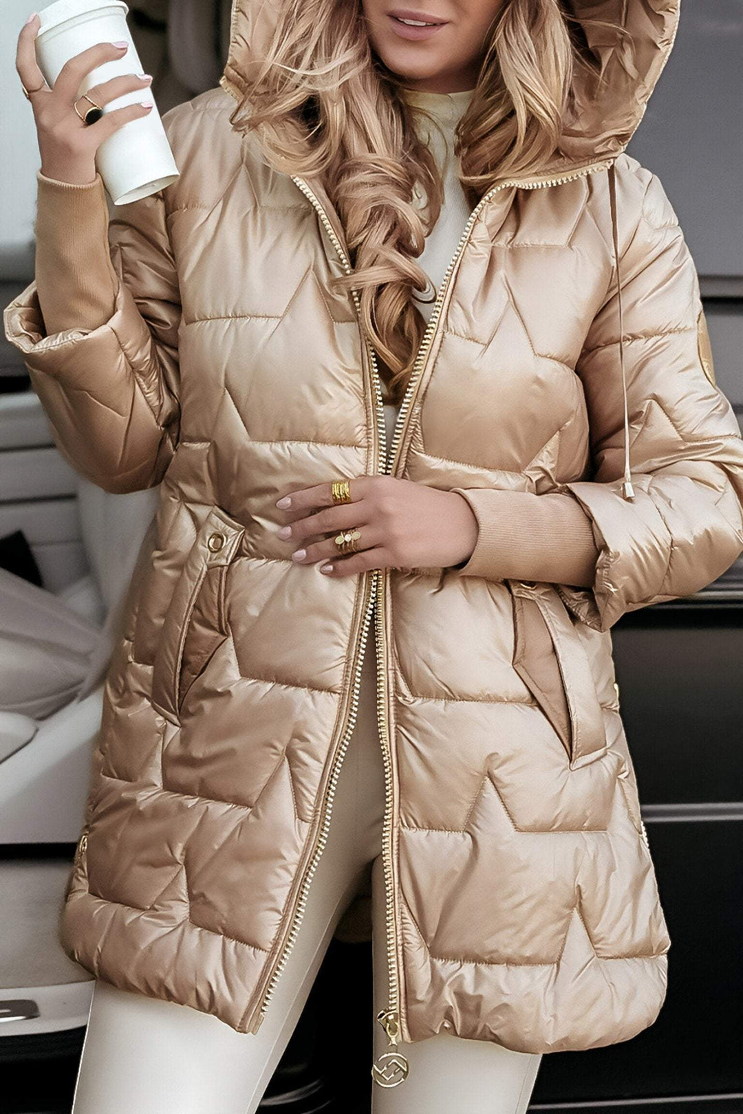 Zaria Elegant Luxe Puffer Jacket