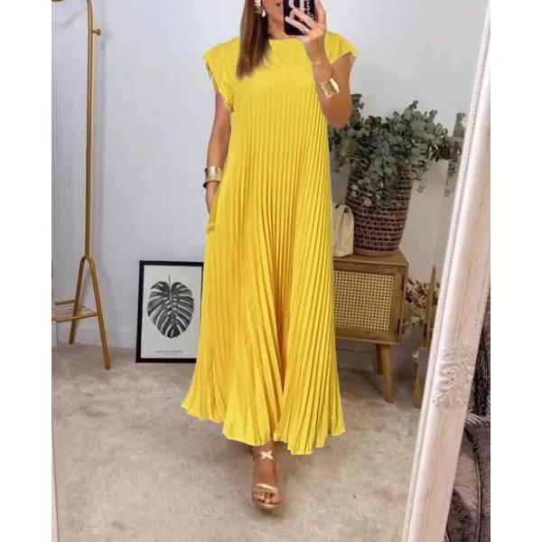 Caroline Pleated Maxi Dress