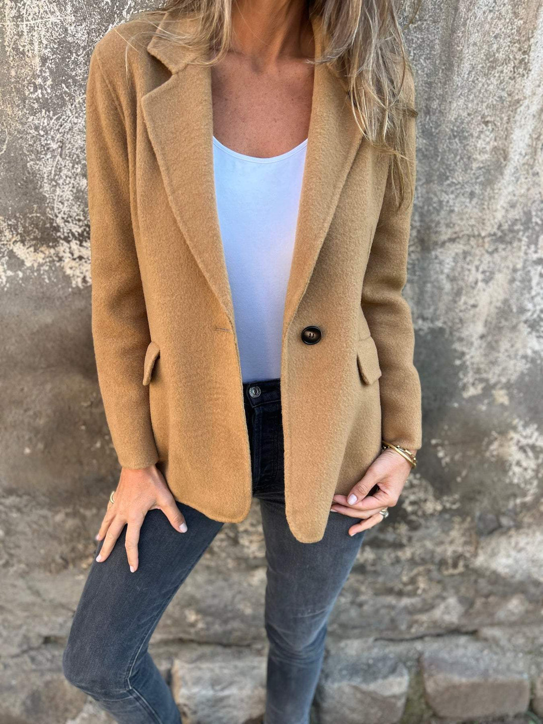 Cecilia One-Button Blazer