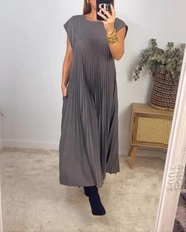 Caroline Pleated Maxi Dress