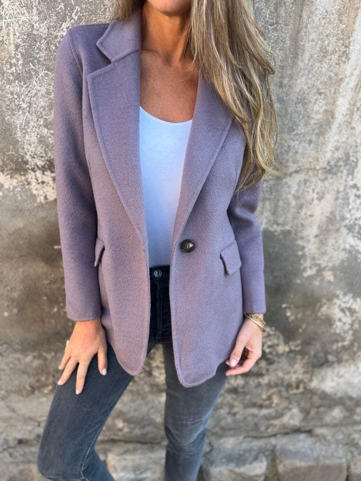 Cecilia One-Button Blazer