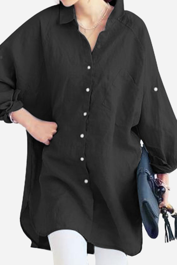 Carolina Oversized Comfy Linen Shirt