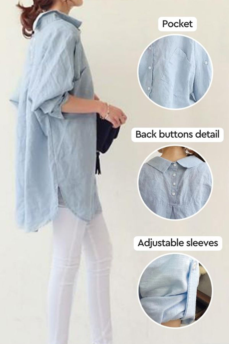 Carolina Oversized Comfy Linen Shirt