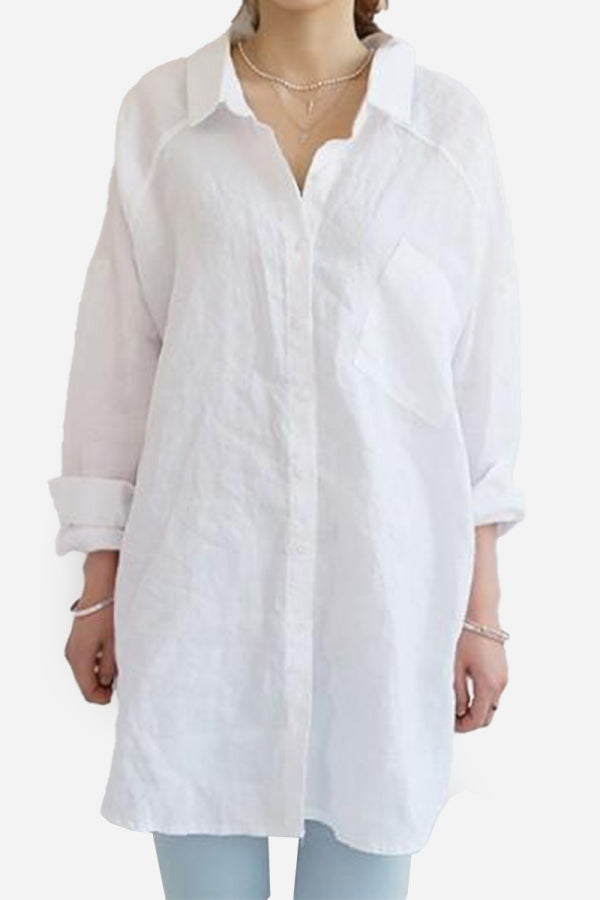 Carolina Oversized Comfy Linen Shirt