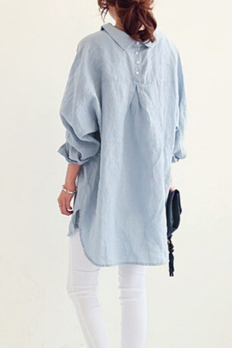 Carolina Oversized Comfy Linen Shirt