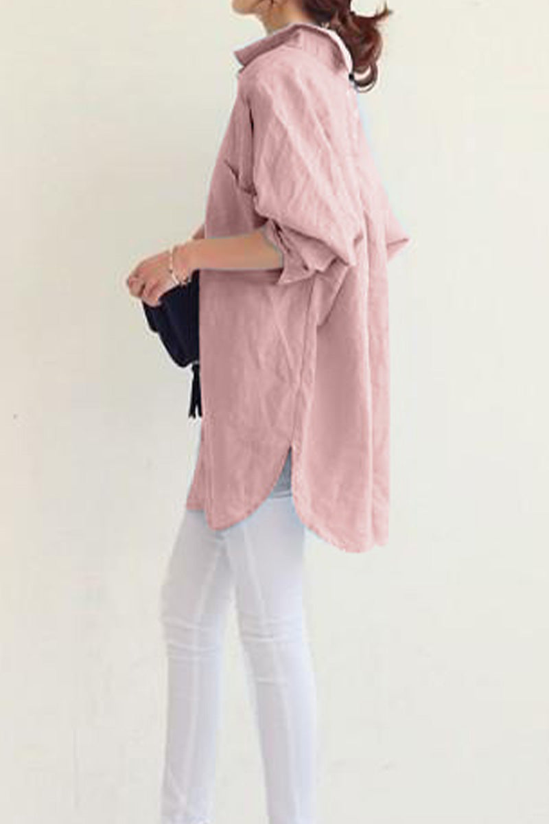 Carolina Oversized Comfy Linen Shirt