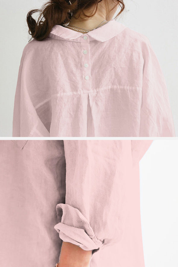 Carolina Oversized Comfy Linen Shirt