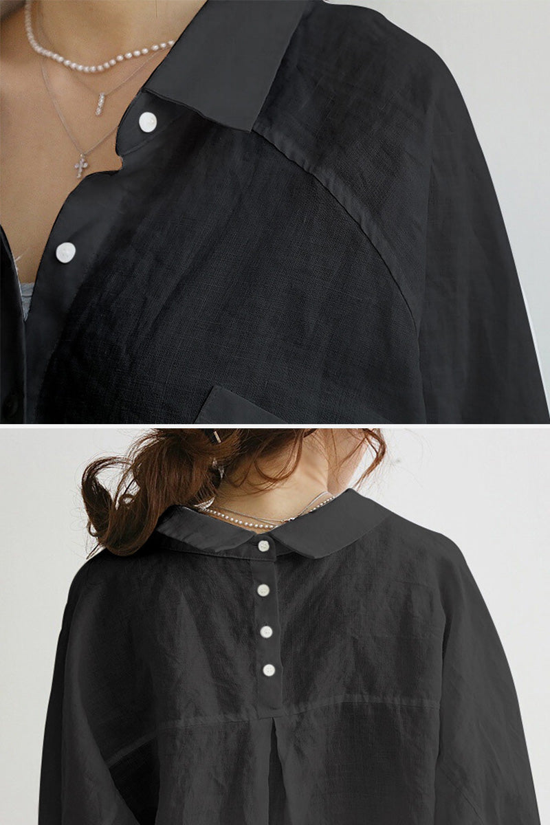 Carolina Oversized Comfy Linen Shirt