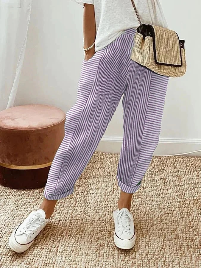 Klara - Striped trousers
