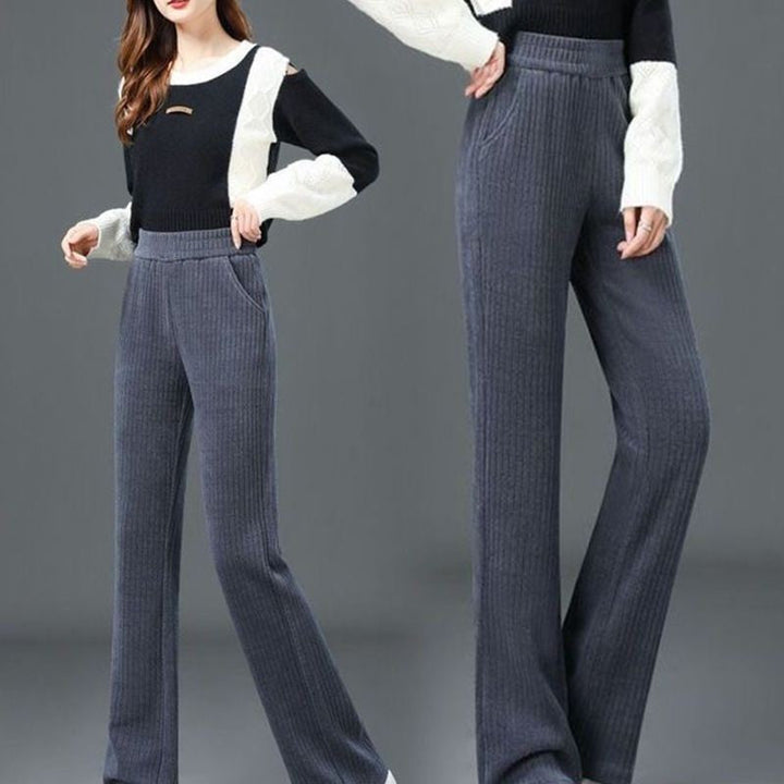Jane - Comfy Velvet Wide-Leg Trousers