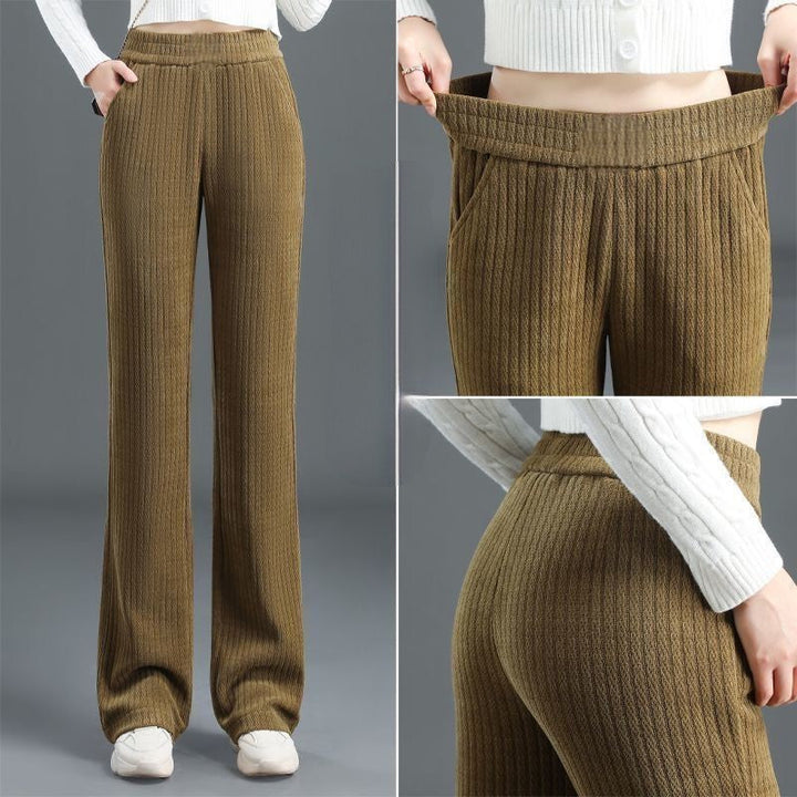 Jane - Comfy Velvet Wide-Leg Trousers