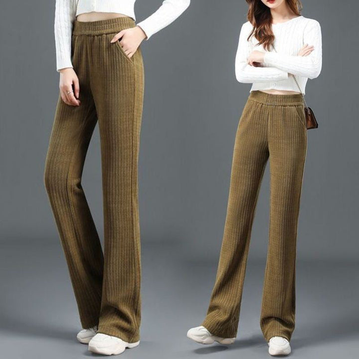 Jane - Comfy Velvet Wide-Leg Trousers
