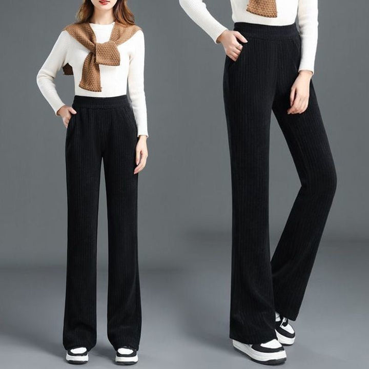 Jane - Comfy Velvet Wide-Leg Trousers