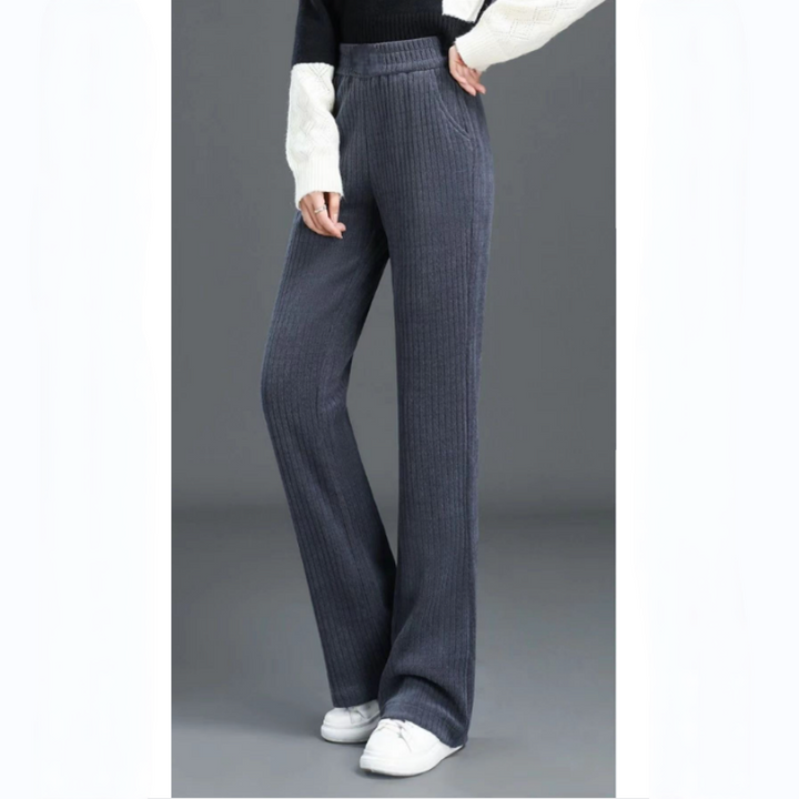 Jane - Comfy Velvet Wide-Leg Trousers