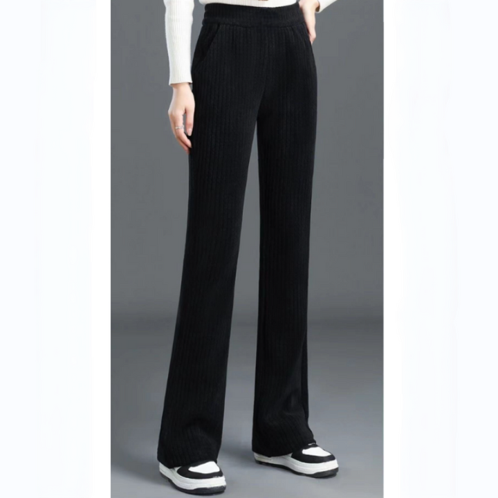 Jane - Comfy Velvet Wide-Leg Trousers