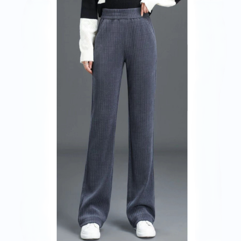 Jane - Comfy Velvet Wide-Leg Trousers