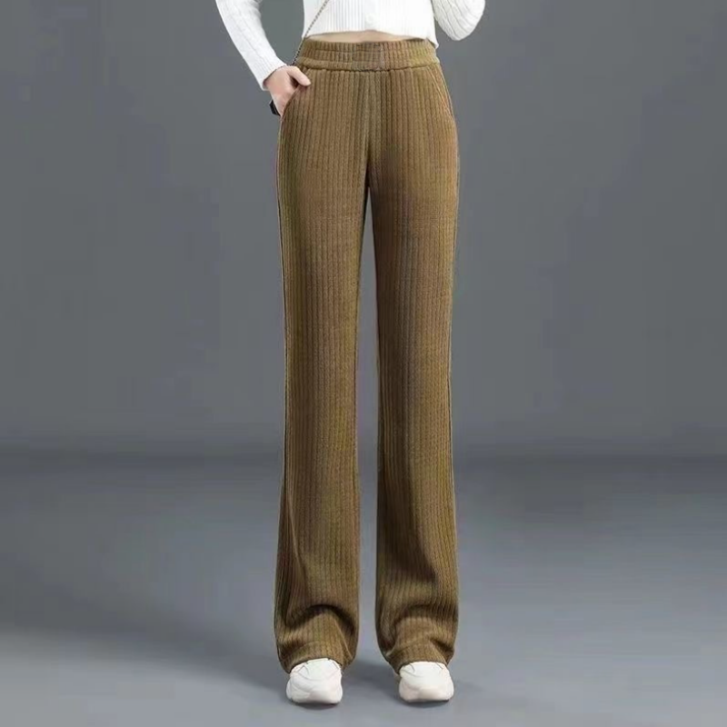 Jane - Comfy Velvet Wide-Leg Trousers